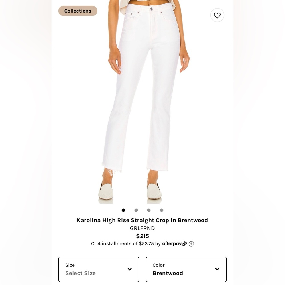 Karolina High Rise Straight Crop Jeans